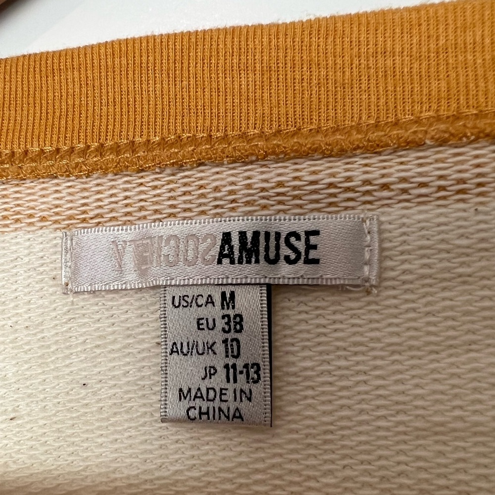 Amuse Society: Striped Jumper: Size Medium - Picture 3 of 7